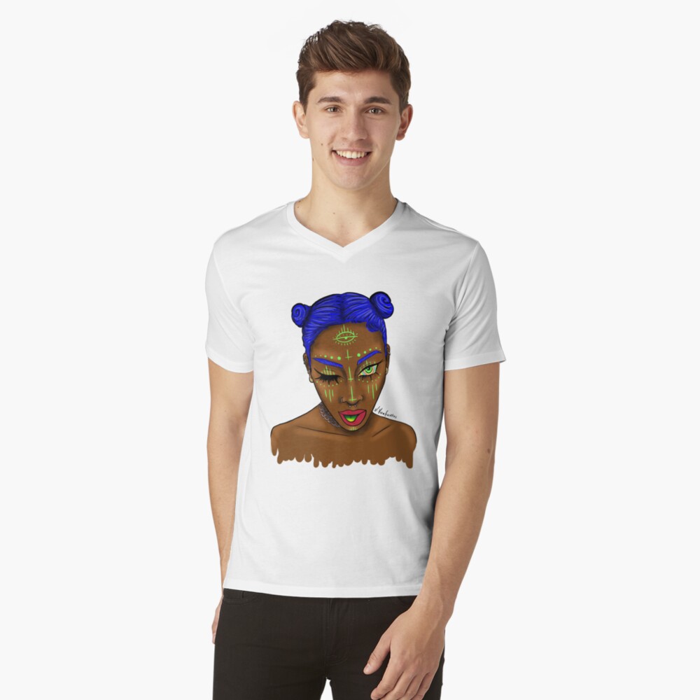 Item preview, V-Neck T-Shirt designed and sold by VirafuentesArt.