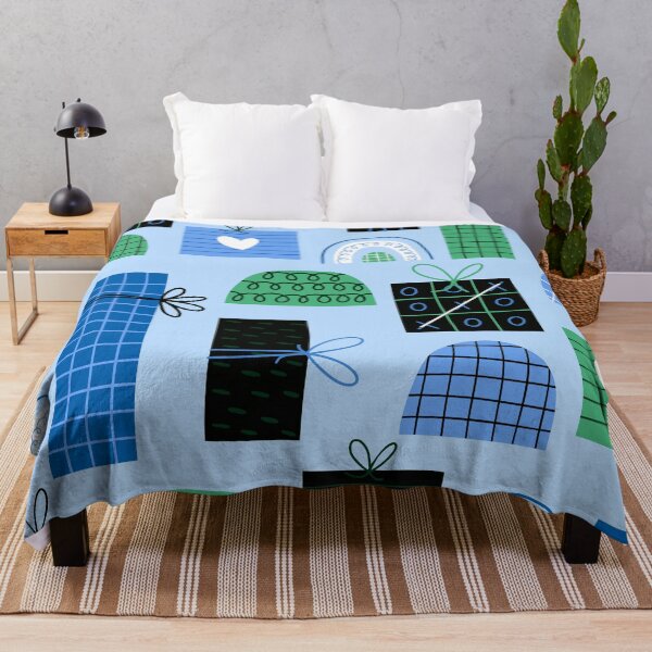 Item preview, Holiday Gift Boxes Pattern In Blue And Green designed and sold by DEC02.