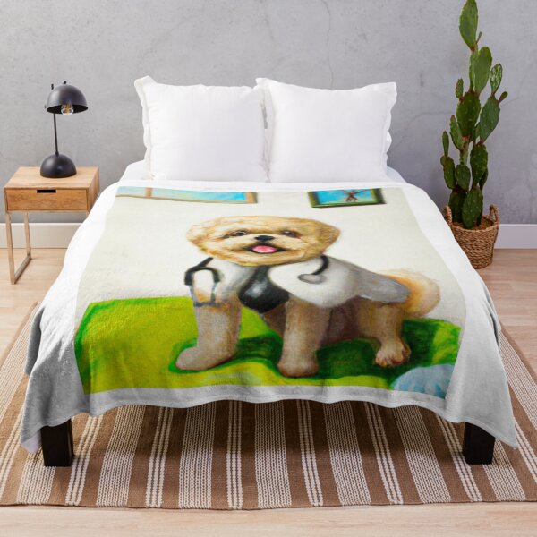 Item preview, Fluffy Dogtor.  Dogs and Doctors designed and sold by LeanDesigns.