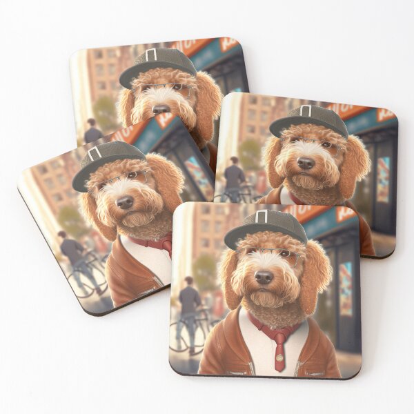 Item preview, Goldendoodle Hipster Dog designed and sold by Valro.