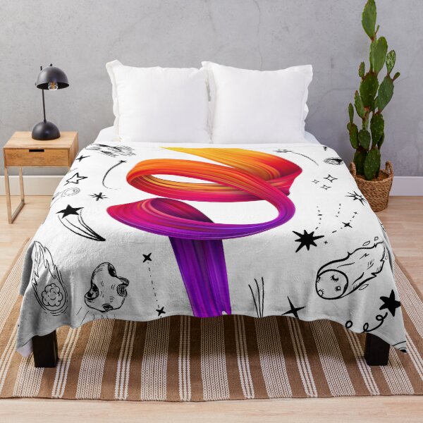 Item preview, Colorful Gradient Brush & Space Doodles art with white background designed and sold by colorsofpixel.