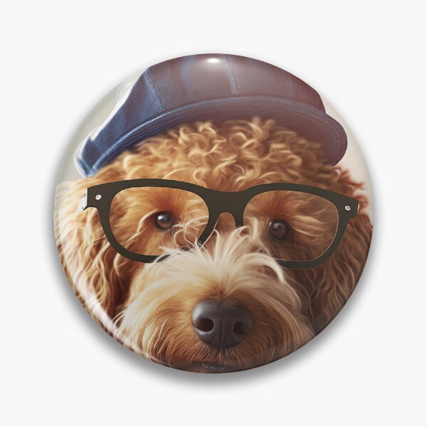 Item preview, Goldendoodle Hipster Dog designed and sold by Valro.