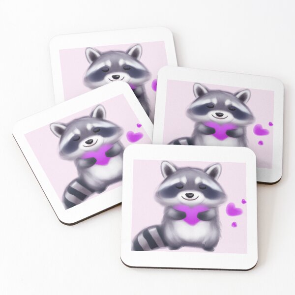 Item preview, Love Raccoon.  Lovely Animals designed and sold by LeanDesigns.