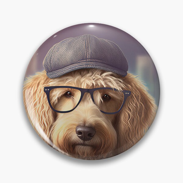 Item preview, Goldendoodle Hipster Dog designed and sold by Valro.