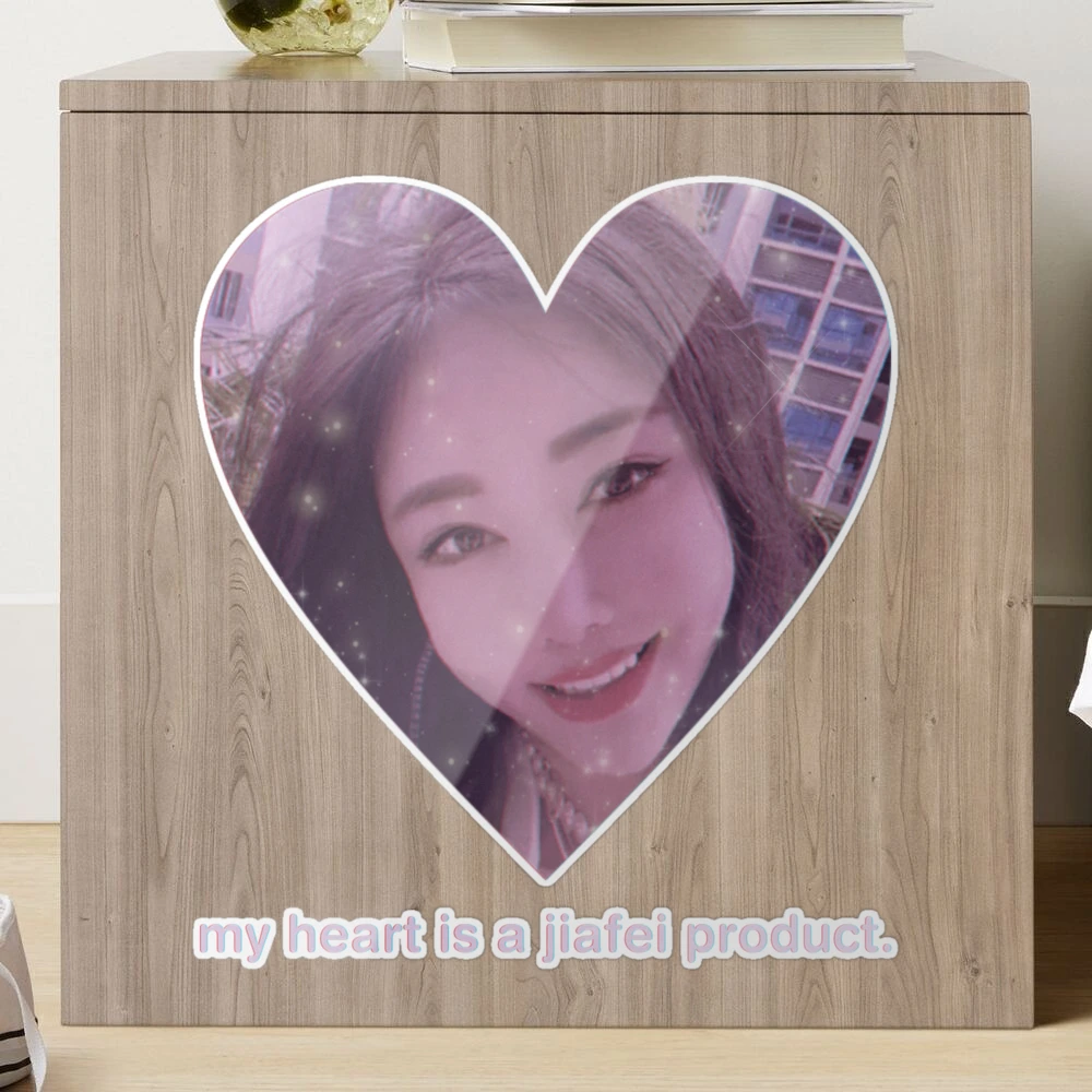 Jiafei Heart Product Sticker for Sale by KweenFlop