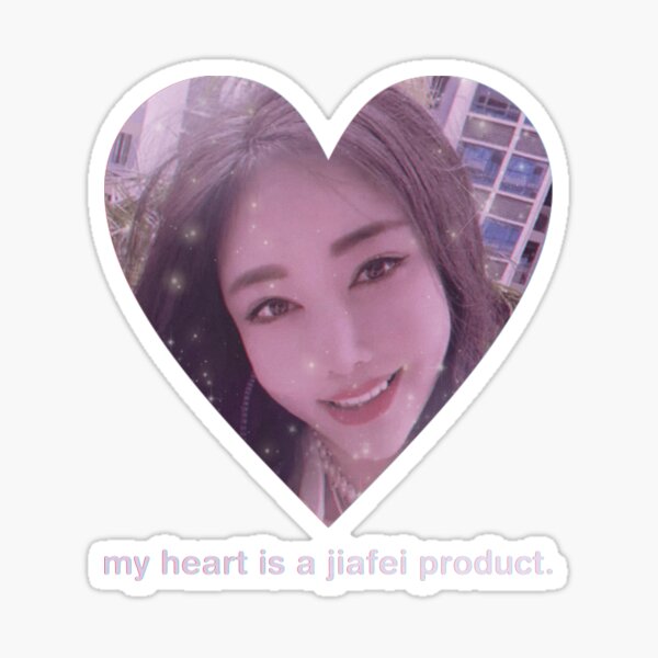 Jiafei Heart Product Sticker for Sale by KweenFlop