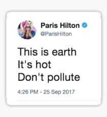 This is earth - It's hot Sticker