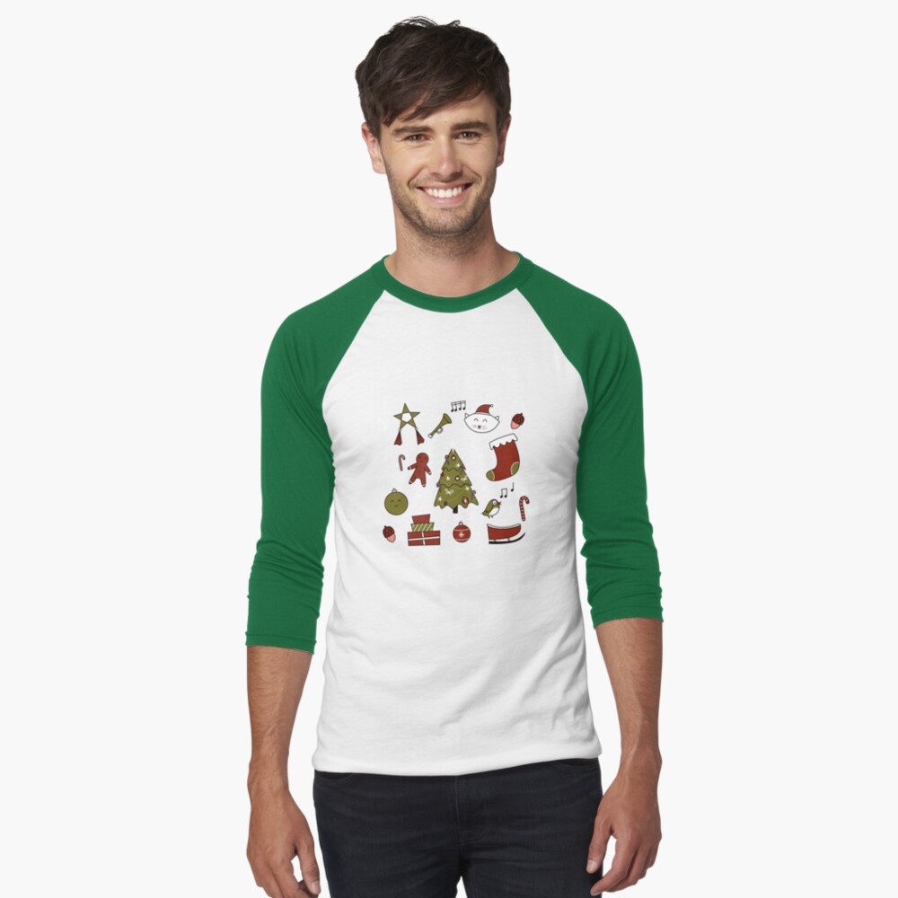 Item preview, Baseball ¾ Sleeve T-Shirt designed and sold by cartoonbeing.