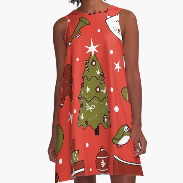 Merry Christmas A-Line Dress