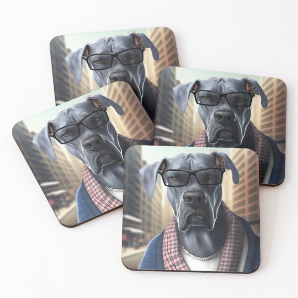 Item preview, Great Dane Hipster Dog designed and sold by Valro.