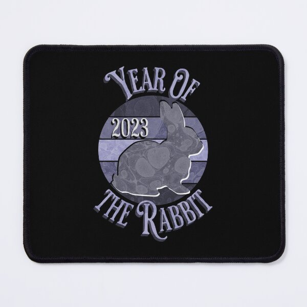 Item preview, Year of the Rabbit, Chinese Zodiac 2023, Gray Rabbit designed and sold by Batty4Boba.