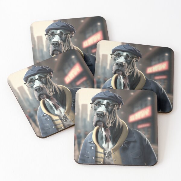 Item preview, Great Dane Hipster Dog designed and sold by Valro.