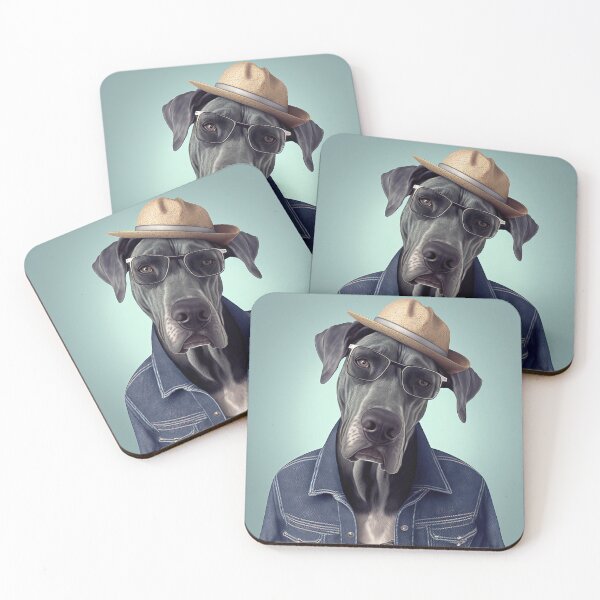 Item preview, Great Dane Hipster Dog designed and sold by Valro.