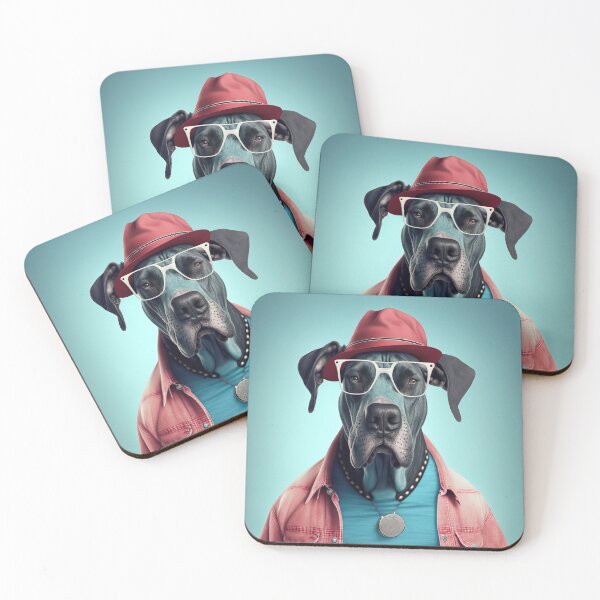 Item preview, Great Dane Hipster Dog designed and sold by Valro.