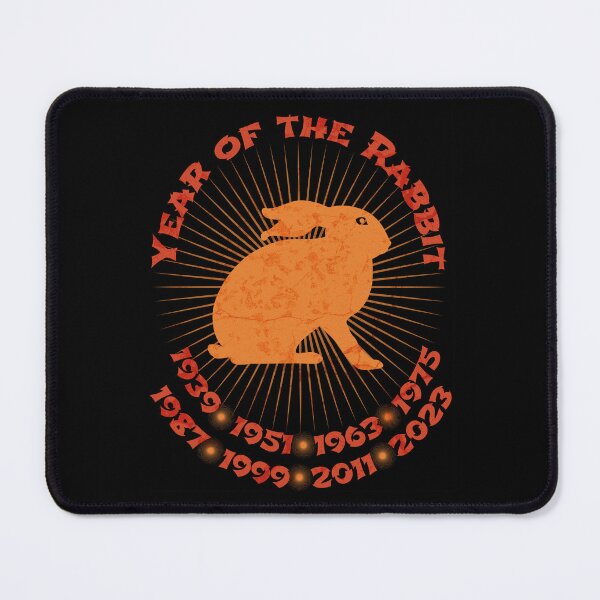 Item preview, Year of the Rabbit, Chinese Zodiac 2023, in red designed and sold by Batty4Boba.