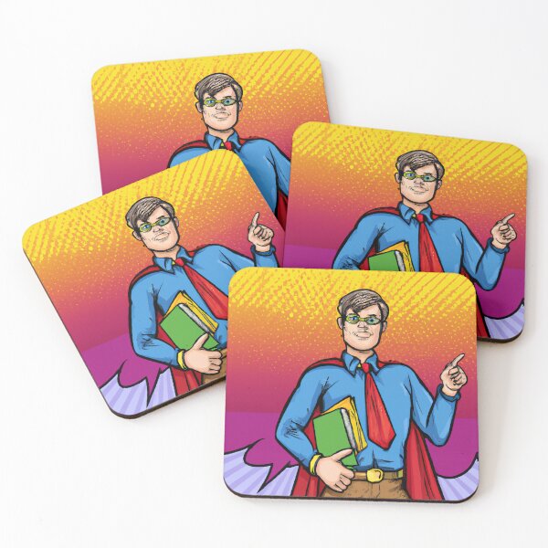 Item preview, Colorful Comic Superhero Teacher designed and sold by Artsytee Lab.