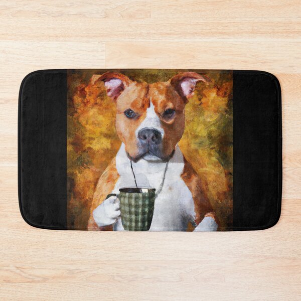 Item preview, AmStaff Drinking Coffee designed and sold by NiftyTees.