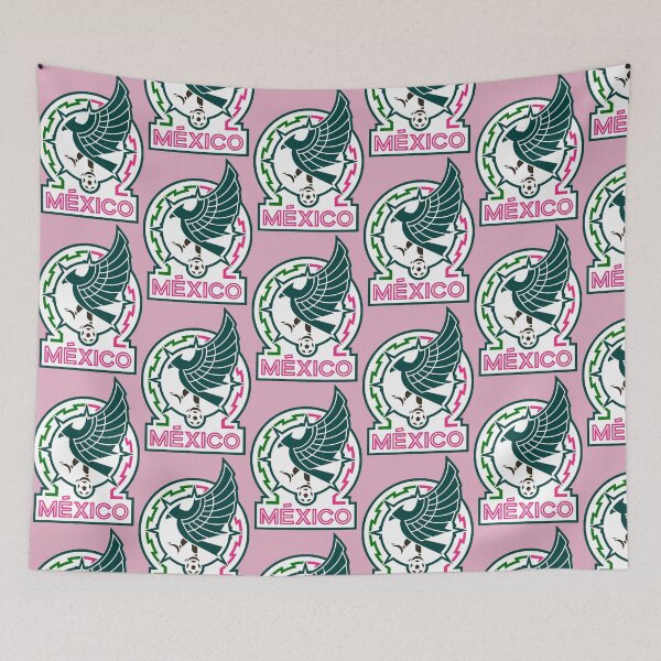 Item preview, Mexican National Soccer Pink Outline Eagle Illustration designed and sold by ColombiaStore.