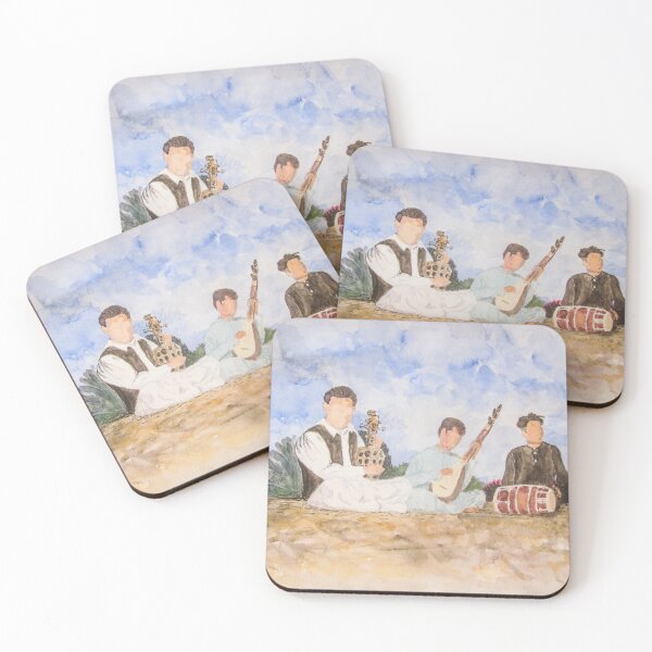 Item preview, Balochi Musicians Watercolor designed and sold by TurnipWilson.