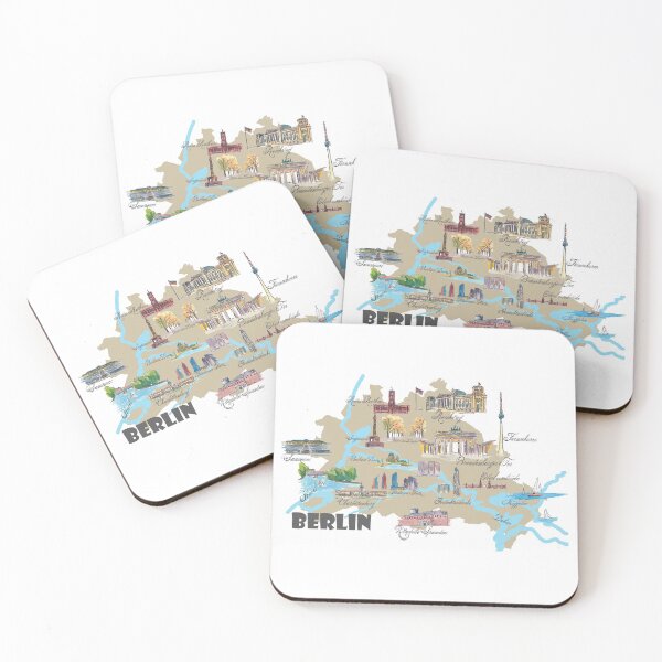 Item preview, Berlin highlights city plan designed and sold by artshop77.
