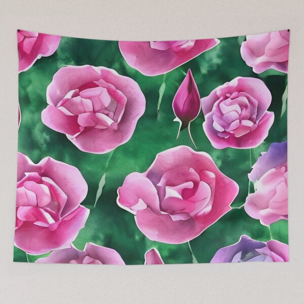 Item preview, Watercolour Rose Artwork designed and sold by The Love Quill.