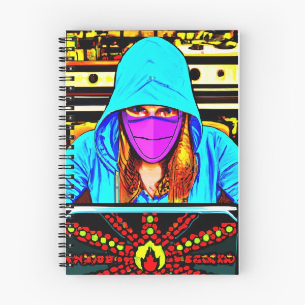 Item preview, Comic Style Colorful Hacker at Home from the Hacker Series designed and sold by Artsytee Lab.