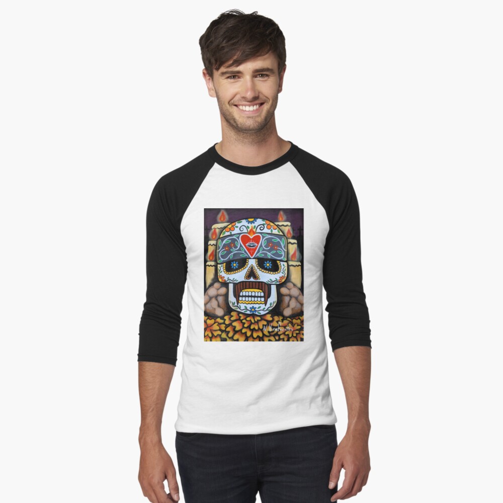 Item preview, Baseball ¾ Sleeve T-Shirt designed and sold by VirafuentesArt.