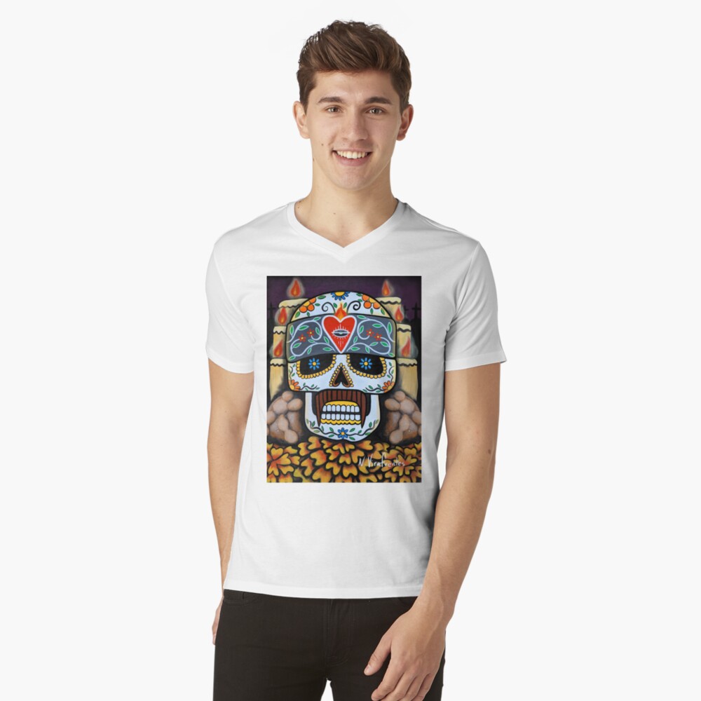 Item preview, V-Neck T-Shirt designed and sold by VirafuentesArt.