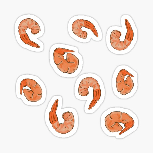 Item preview, Cooked Shrimp 9ct. Pack designed and sold by quirkycounselor.