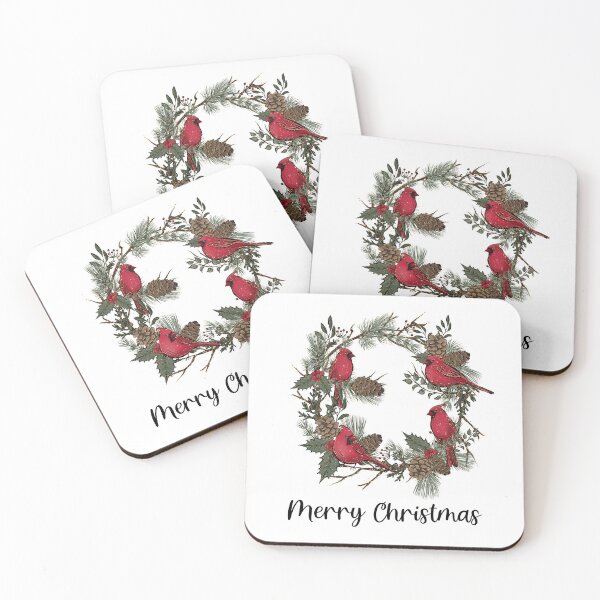 Item preview, Winter Bird Cardinals Gift Card designed and sold by BronikowskiART.
