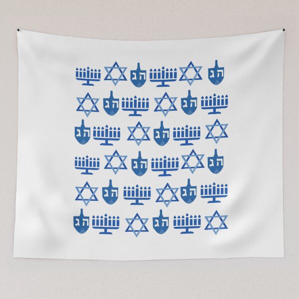 Item preview, Hanukkah Holiday pattern designed and sold by NJGDesigns.