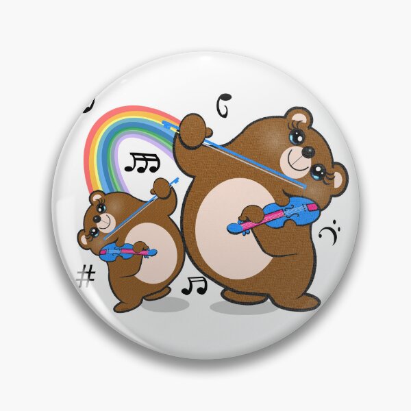 Item preview, Cute bears playing violin  designed and sold by Shirley cute art .