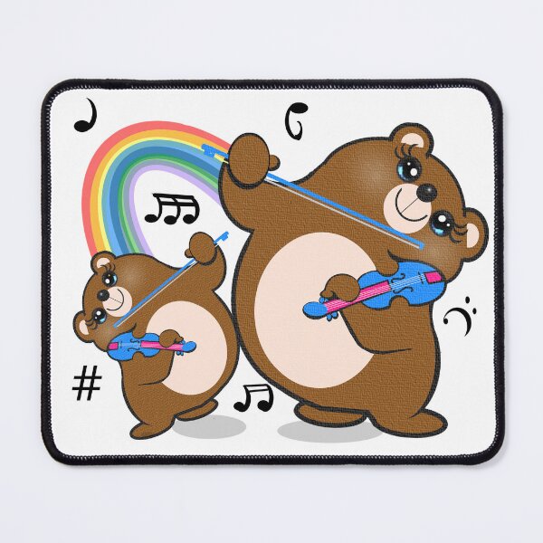 Item preview, Cute bears playing violin  designed and sold by Shirley cute art .