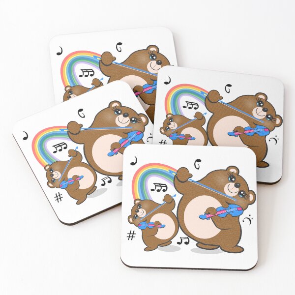 Item preview, Cute bears playing violin  designed and sold by Shirley cute art .