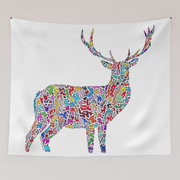 Item preview, Deer (multicolored) designed and sold by aureliart66.