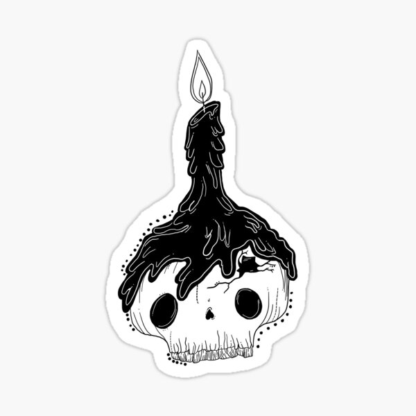 Item preview, skeleton candle designed and sold by blairgarrison.