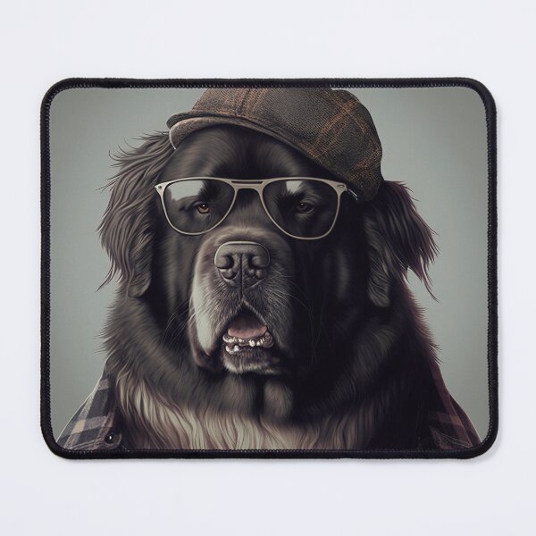Item preview, Newfoundland Hipster Dog designed and sold by Valro.