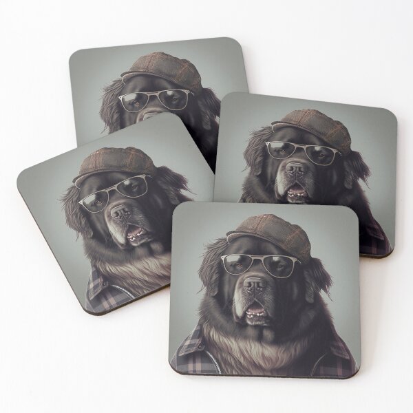 Item preview, Newfoundland Hipster Dog designed and sold by Valro.