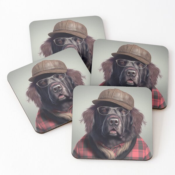 Item preview, Newfoundland Hipster Dog designed and sold by Valro.