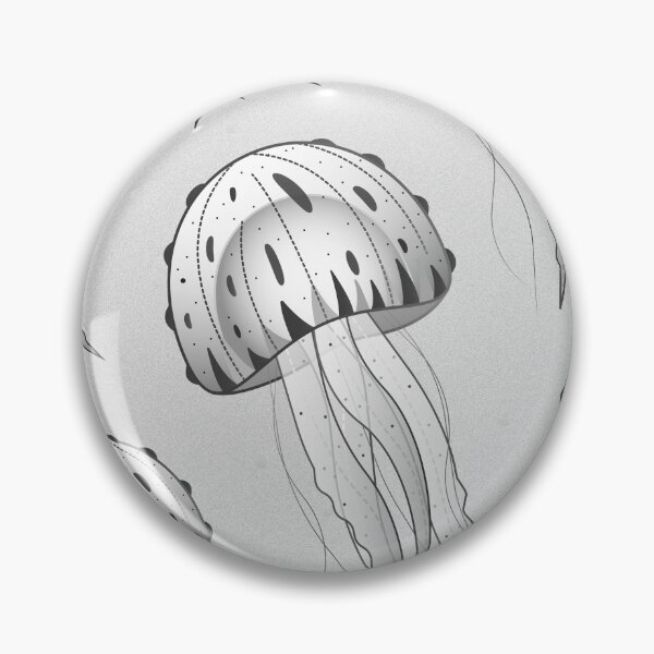 Item preview, Black and White Jellyfish designed and sold by natalieborghi.