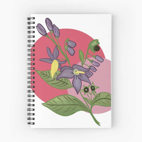 Item preview, Deadly Nightshade Atropa Belladonna Flowers and Berries designed and sold by Silver Sky by Janet.