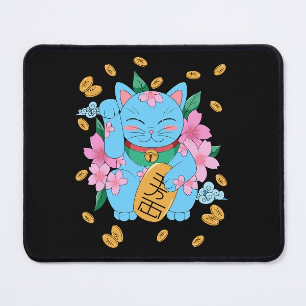 Item preview, Maneki neko with cerezo flower japanese designed and sold by Natsukittyart.
