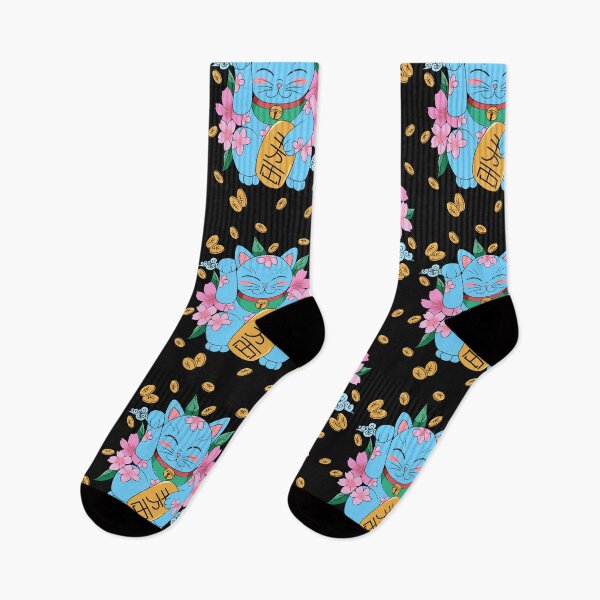 Item preview, Maneki neko with cerezo flower japanese  designed and sold by Natsukittyart.
