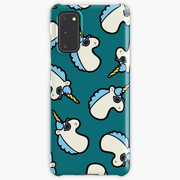 Unicorns Are Cool Pattern - Blue Samsung Galaxy Snap Case
