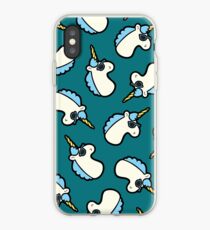 Unicorns Are Cool Pattern - Blue iPhone Case