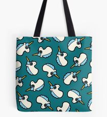 Unicorns Are Cool Pattern - Blue Tote Bag