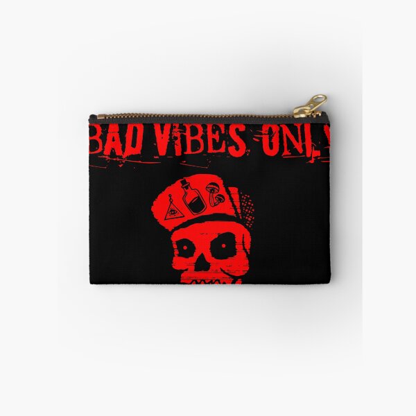Item preview, BAD VIBES ONLY red and black simple guy designed and sold by sandpaperdaisy.