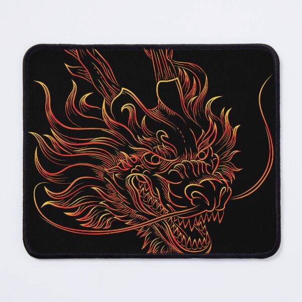 Item preview, Red Fiery Oriental Dragon Head designed and sold by hockeng.