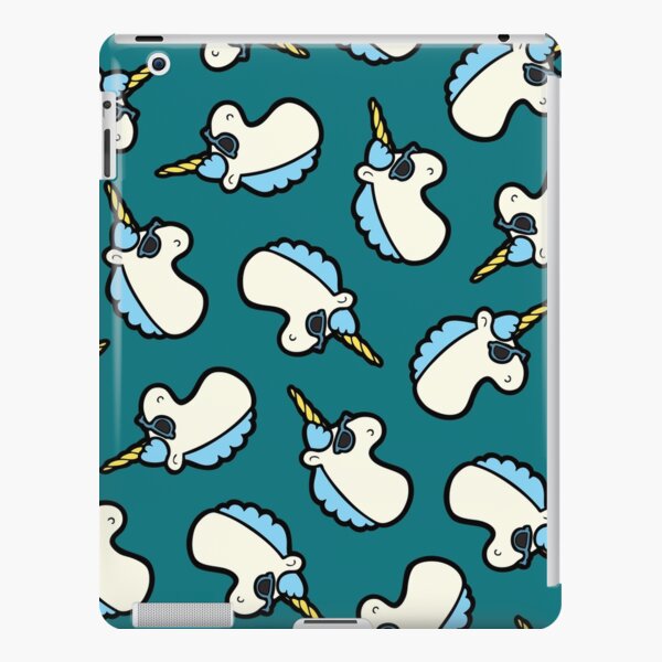 Unicorns Are Cool Pattern - Blue iPad Snap Case