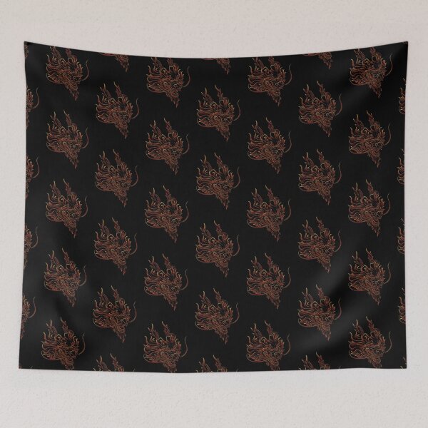 Item preview, Red Fiery Oriental Dragon Head designed and sold by hockeng.